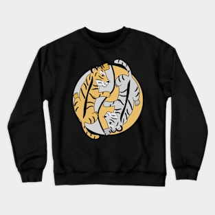 Yin Yang tigers Crewneck Sweatshirt